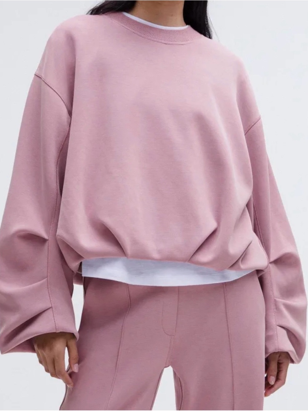 Lululemon Softstreme Voluminous-Sleeve Pullover | Medium | Rose Blush